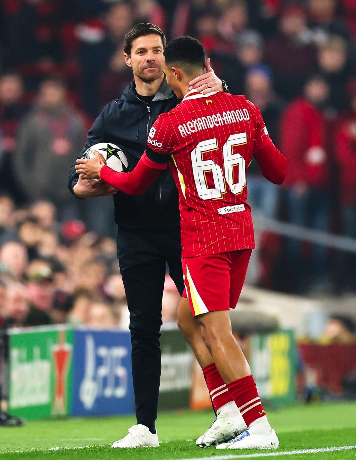 Trent playing for Liverpool
