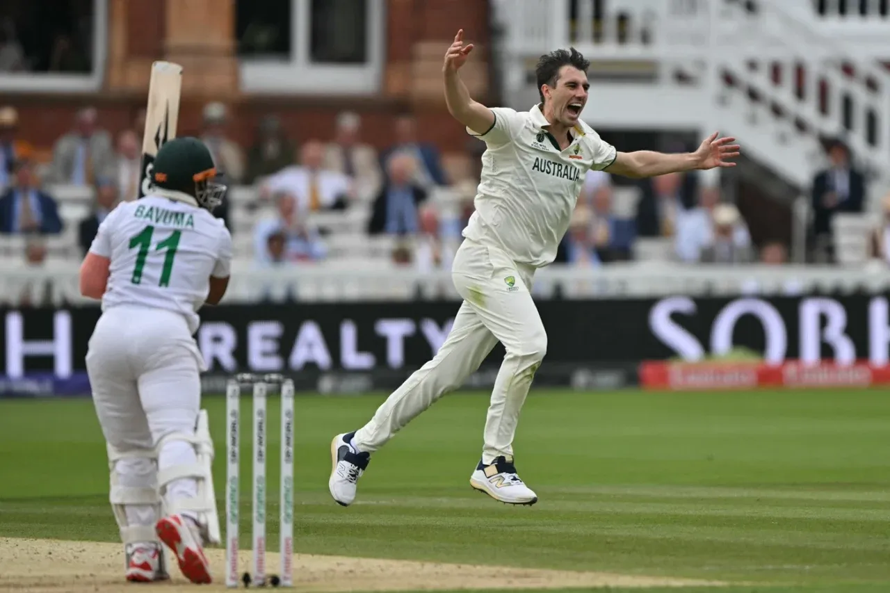 The skipper Pat Cummins put on a bowling masterclass taking 6 wicket in first innings.