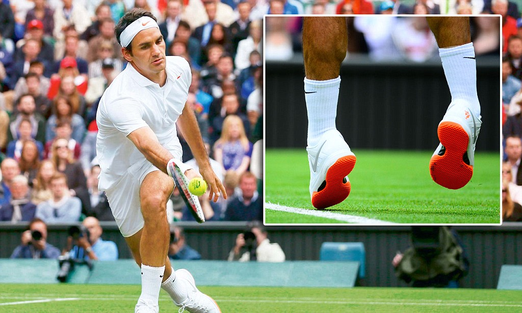 The orange sole was not allowed by the officials