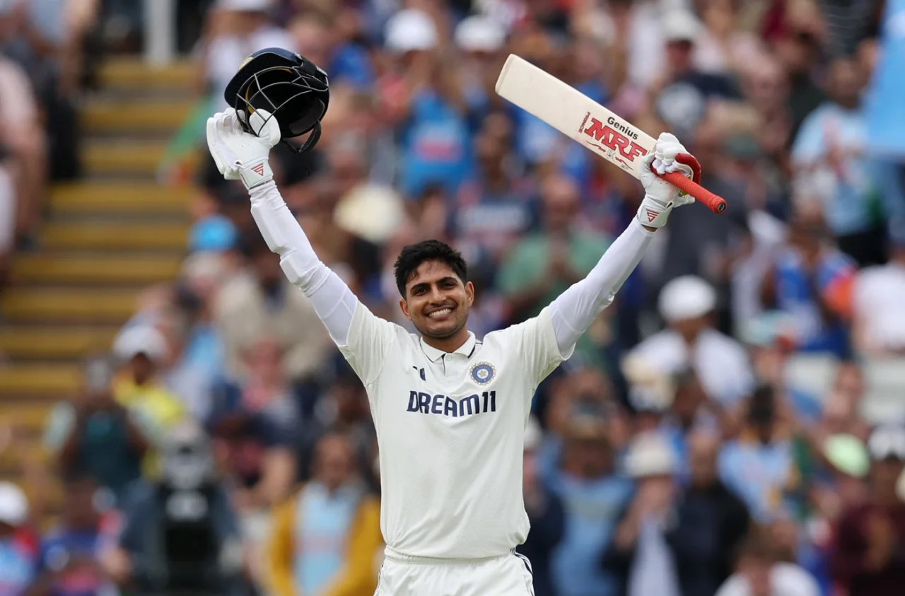 Captain Gill led the team from the front with his bat