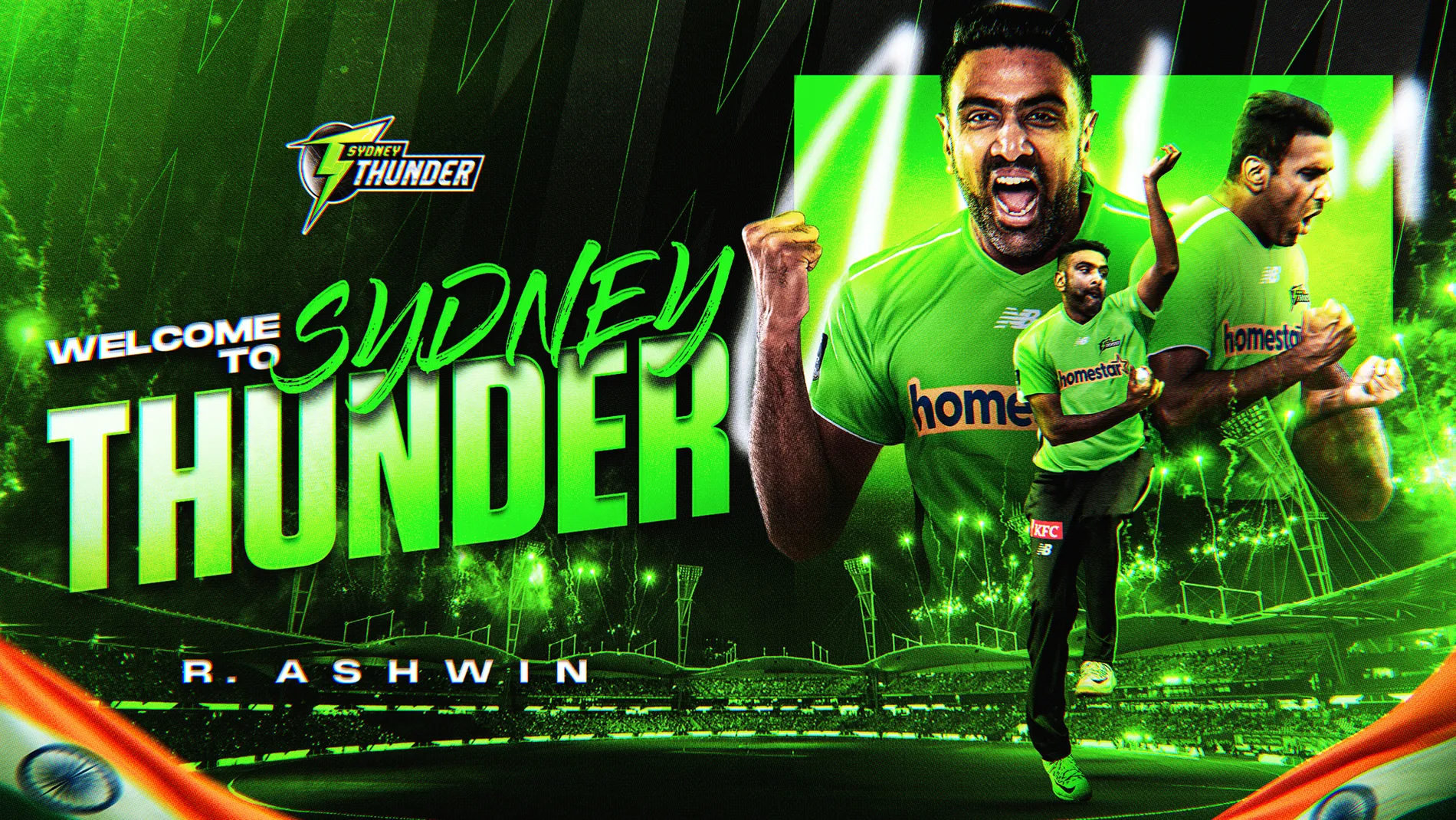 Ashwin in Sydney Thunder