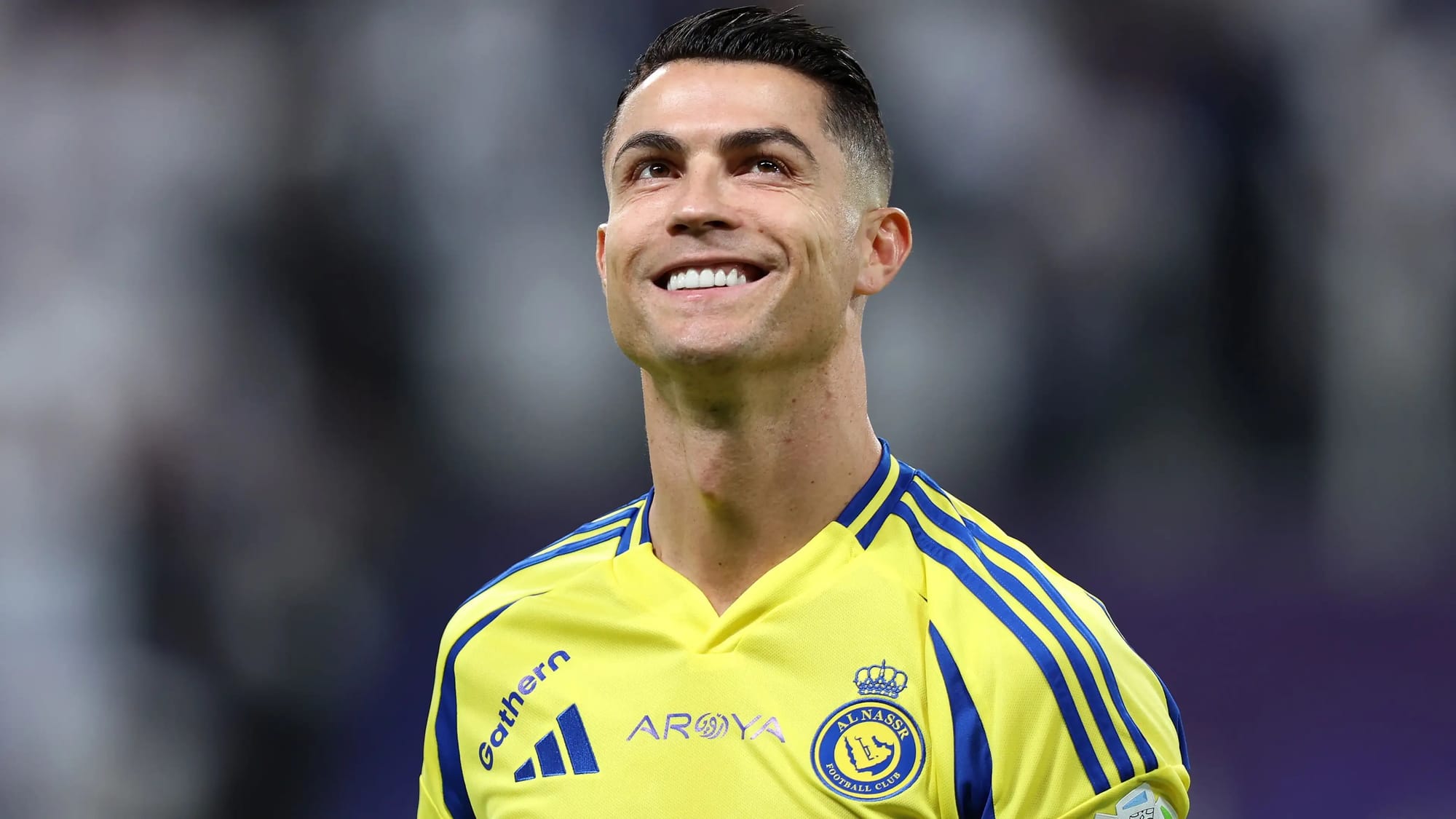 Cristiano Ronaldo in action during a match
