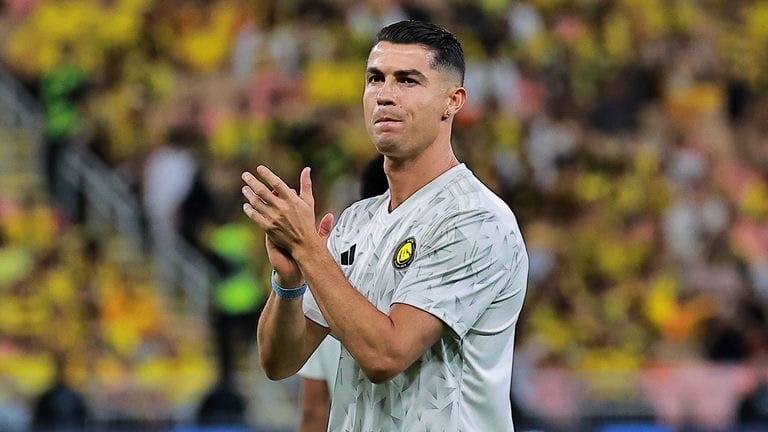 Cristiano Ronaldo in Al-Nassr colors