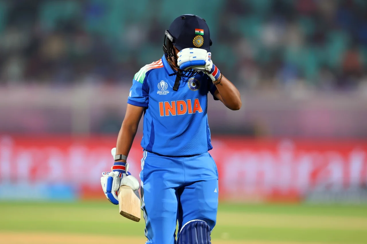 Captain Harmanpreet seemed disappointed with her dismissal