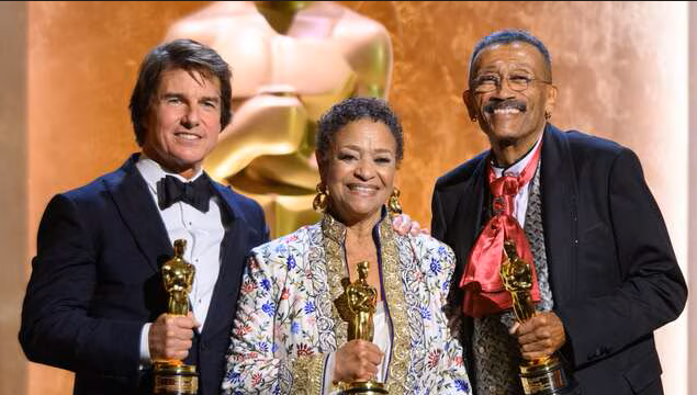 Tom Cruise, Debbie Allen, Wynn Thomas at 16th Governors Awards 2025. Image via oscars.org
