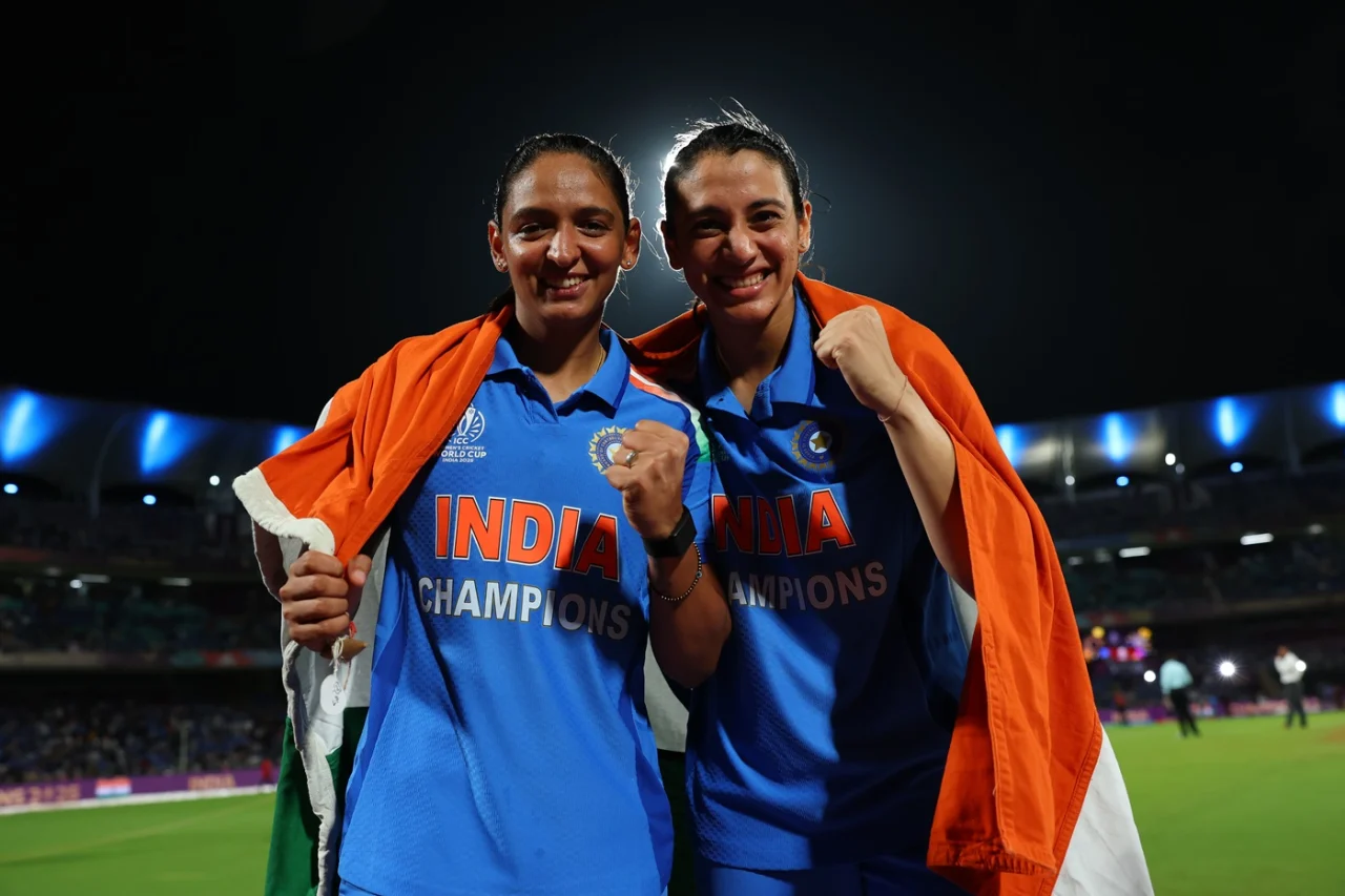 Captain and Vice Captain Posing after the win