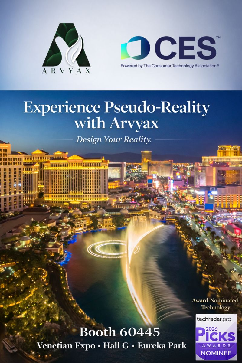 ArvyaX Presents Pseudoreality Innovation at CES 2026 