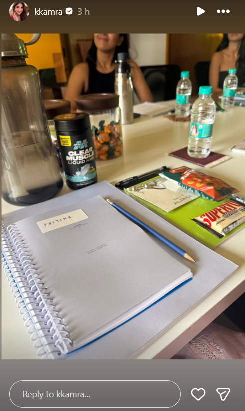 Kritika Kamra at the Dumbbell script reading | Image credit: @kkamra via Instagram