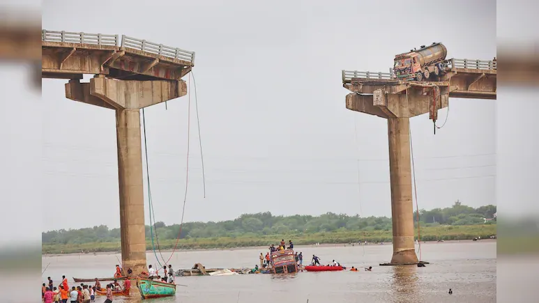 Horrific Bridge Collapse In Gujarat: 12 Killed, Several Severely Wounded