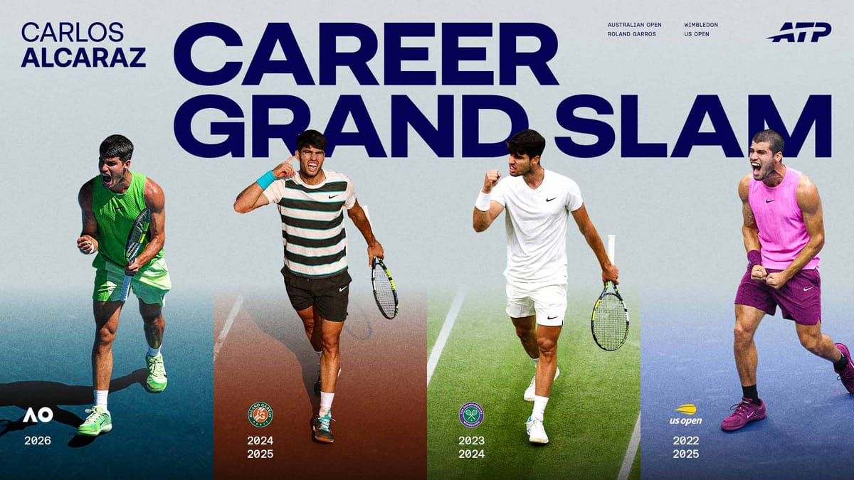 Carlos Alcaraz Completes a Historic Career Grand Slam at Australian Open 2026