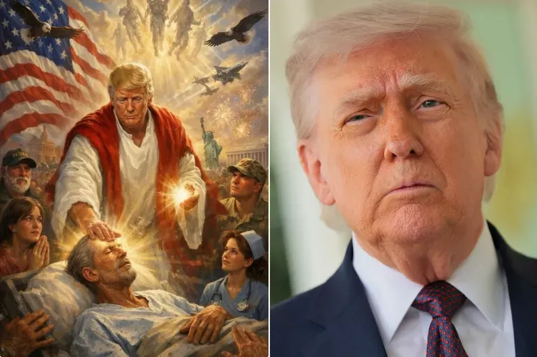 Trump Deletes AI-Generated Image Amid Criticism From Christian Supporters