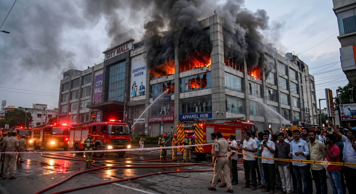 Fire Broke Out at Shopping Complex in Hyderabad; No Casualties Yet
