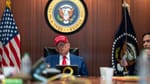 USA President Donald Trump on the day of attack on Iran.