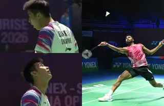 Loah Kean Yew and HS Prannoy in India Open Badminton