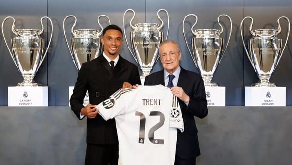 Trent given the iconic number 12 at Real Madrid.