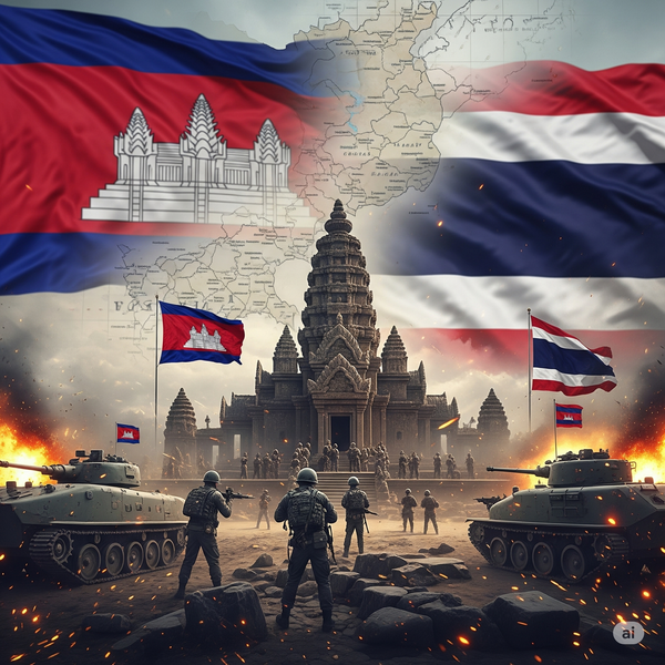 Military Conflict at the Preah Vihear Temple between the Thai and Cambodian forces