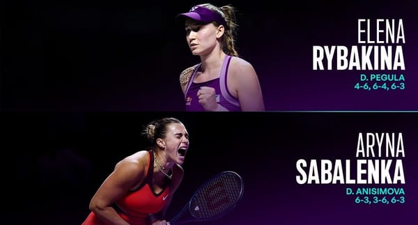 Sabalenka vs Rybakina: Fight for the first time WTA Finals Champion title. Image credit: @WTA Via X
