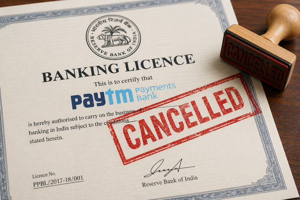 RBI Cancels Banking Licence of Paytm Payments Bank 