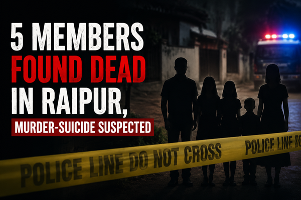 5 Members Found Dead in Raipur, Murder-Sucide Suspected
