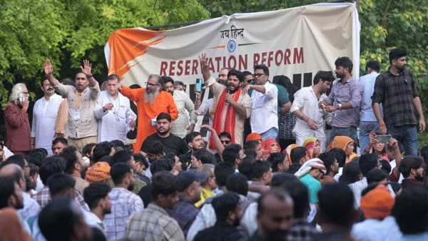 Reservation Hatao Andolan at Jantar Mantar